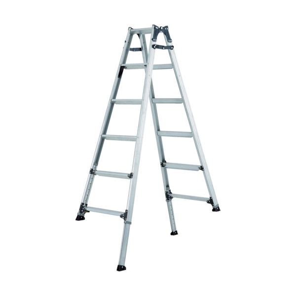 アルインコ 伸縮脚付きはしご兼用脚立(踏ざん幅60mm・各脚441mm伸縮) PRT150FX 1台 820-2640（直送品）