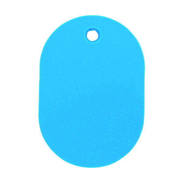 トラスコ中山 TRUSCO 小判札 小 45X30mm 5枚入 空色 TKFS-LB 1パック(5枚) 779-2557（直送品）