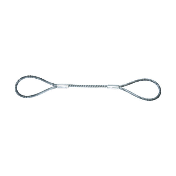 トラスコ中山 TRUSCO ワイヤーロープスリング Aタイプ アルミロック 18mmX1m TWAL-18S1 1本 819-1703（直送品）