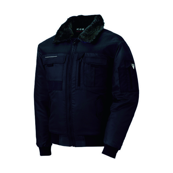 ジーベック 222 現場服 防寒ブルゾン M 黒 222-90-M 1着 799-6021（直送品）
