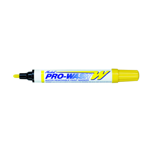 LAーCO Industries LACO 【売切廃番】Markal 工業用マーカー「PRO WASH」 黄 97031 1本（直送品）
