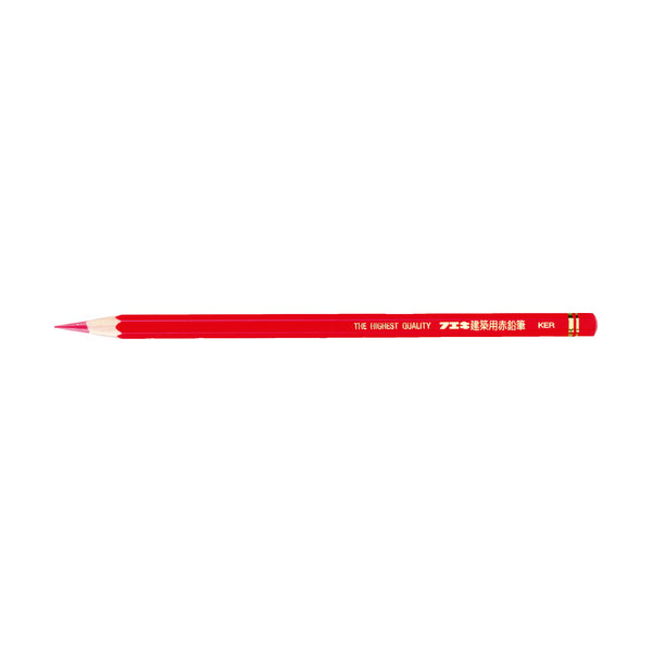 不易糊工業 フエキ 建築用赤鉛筆 ふつう (3本入) KER-3 1パック(3本) 818-5635（直送品）