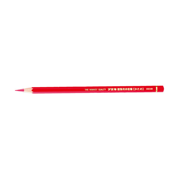 不易糊工業 フエキ 建築用赤鉛筆 かため (3本入) KEHR-3 1パック(3本) 818-5636（直送品）
