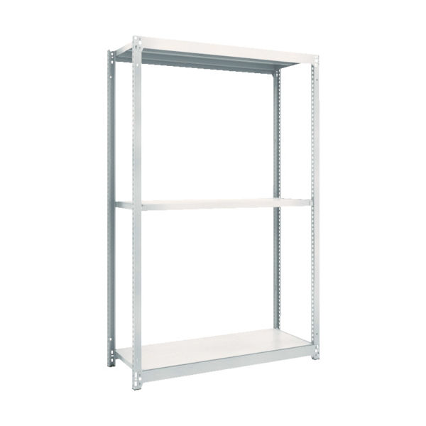 TRUSCO スチールラック M1.5型軽中量棚 1160X595XH1800 3段単体 ネオグレー M1.5-6463 NG（直送品）