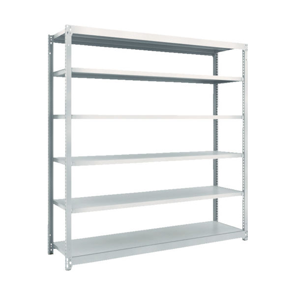 TRUSCO スチールラック M1.5型軽中量棚 1160×445×H1800 6段単体 ネオグレー M1.5-6446 NG（直送品）