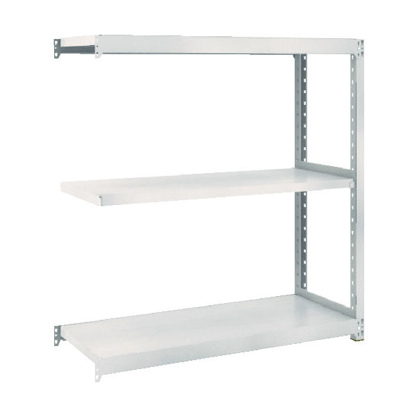 TRUSCO スチールラック M2型軽中量棚 1760X600XH1200 3段 連結 ネオグレー M2-4663B NG 1セット(1個)（直送品）