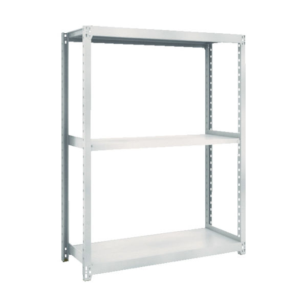TRUSCO スチールラック M2型軽中量棚 860X450XH1500 3段 単体 ネオグレー M2-5343 NG 1セット(1個)（直送品）