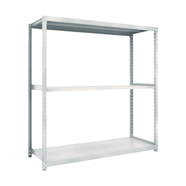 TRUSCO スチールラック M2型軽中量棚 1760X450XH1800 3段 単体 ネオグレー M2-6643 NG 1セット(1個)（直送品）