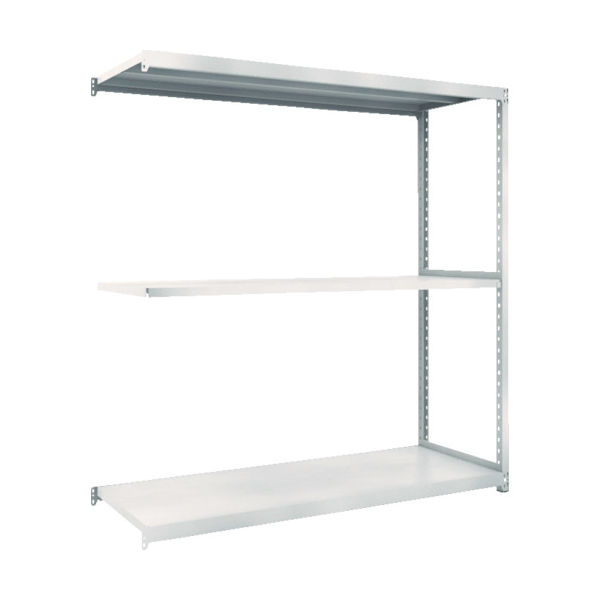 TRUSCO スチールラック M2型軽中量棚 860X450XH1800 3段 連結 ネオグレー M2-6343B NG 1セット(1個)（直送品）