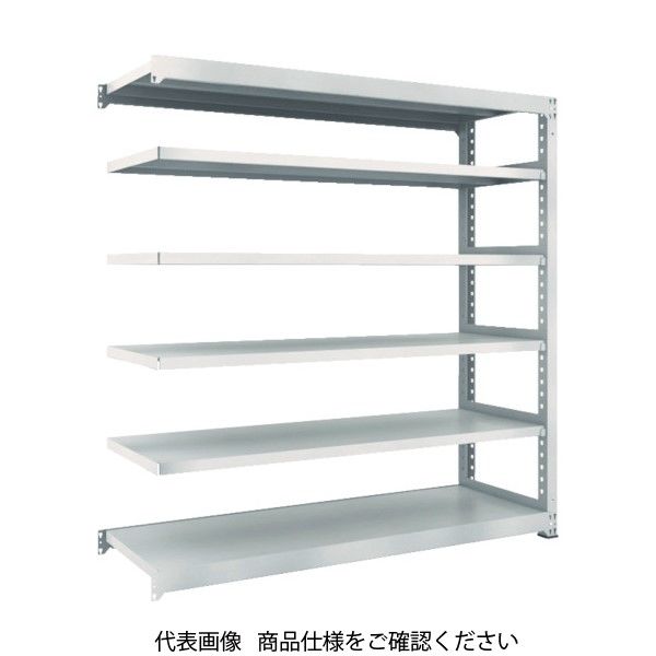 TRUSCO スチールラック M3型中量棚 900×921×H1800 6段 連結 ネオグレー M3-6396B NG 1セット(1個)（直送品）