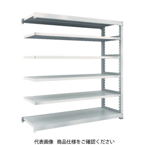 TRUSCO スチールラック M5型中量棚 900×571×H1800 6段 連結 ネオグレー M5-6366B NG 1台(1個)（直送品）