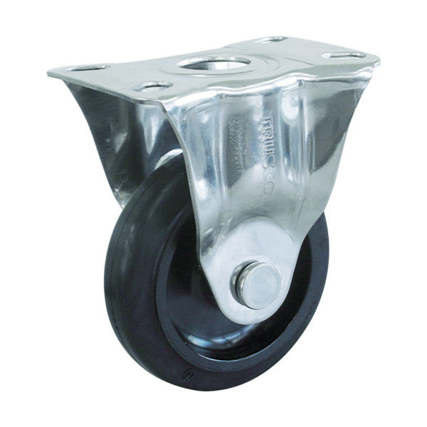 トラスコ中山 TRUSCO キャスター TYSシリーズ オールステンレス 固定 ゴム車150mm TYSK-SUS-150 1個（直送品）