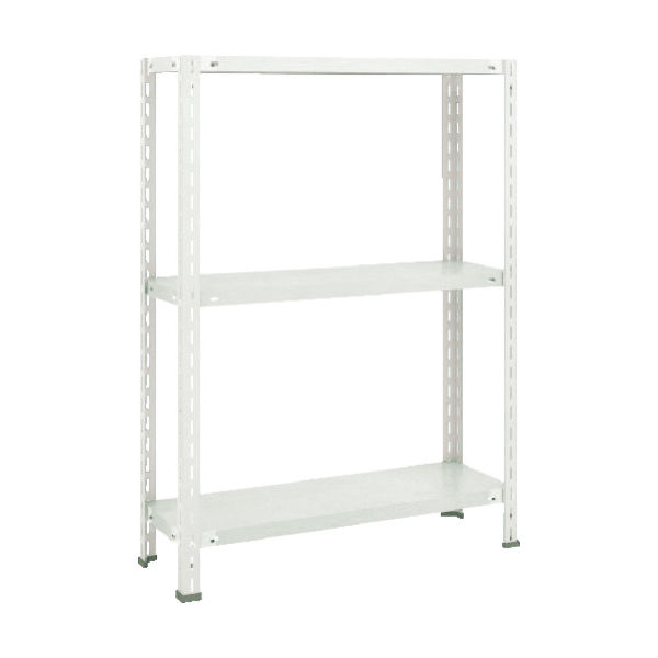 TRUSCO スチールラック 軽量棚 中棚ボルトレス型 875X300X1200 3段 ネオグレー L43V-13 NG 1台(1個)（直送品）