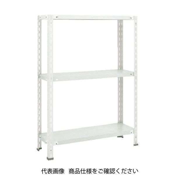 TRUSCO スチールラック 軽量棚 中棚ボルトレス型1500X450X1200 3段 ネオグレー L45X-13 NG 1台(1個)（直送品）
