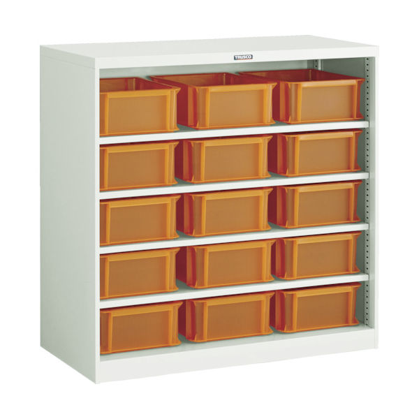 TRUSCO コンテナラックケース バンラックケース CF型 TSKー910ORX15個付 304CF-SK15OR 1台(1個)（直送品）