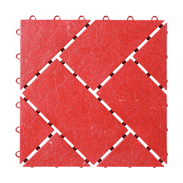 ワタナベ工業 ワタナベ システムタイル SRー312 赤レンガ 1枚 794-8778（直送品）