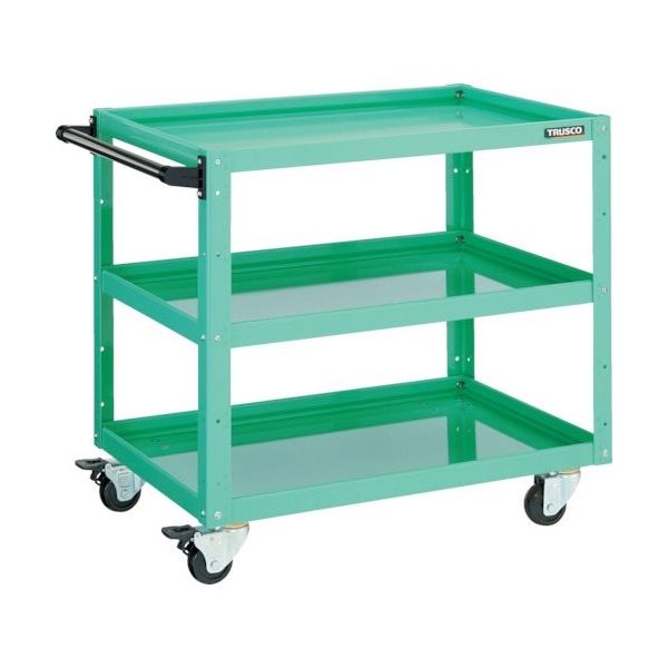 トラスコ中山 TRUSCO ツールワゴン イーグルワゴン 900X600XH740 4輪自在 ヤンググリーン EGW-793J-YG 1台（直送品）