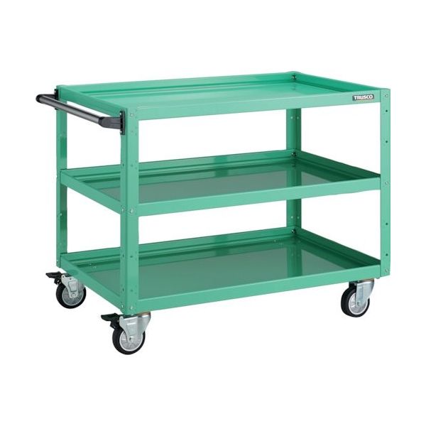 TRUSCO ツールワゴン イーグルワゴン 900×600×H740 ウレタン4輪自在 ヤンググリーン EGW-793UJ-YG 1台（直送品）