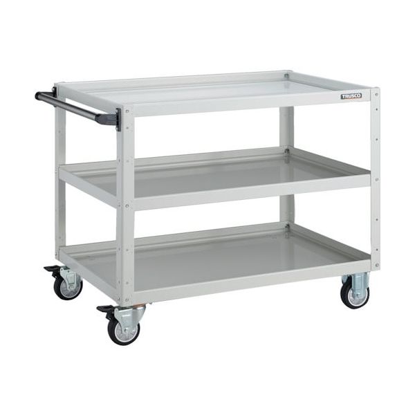 トラスコ中山 TRUSCO ツールワゴン イーグルワゴン 900X600XH740 ウレタン車輪 ホワイト EGW-793U-W 1台（直送品）