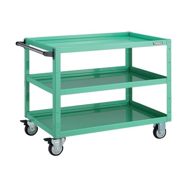 TRUSCO ツールワゴン イーグルワゴン 900X600XH740 ウレタン車輪 ヤンググリーン EGW-793U-YG 1台（直送品）