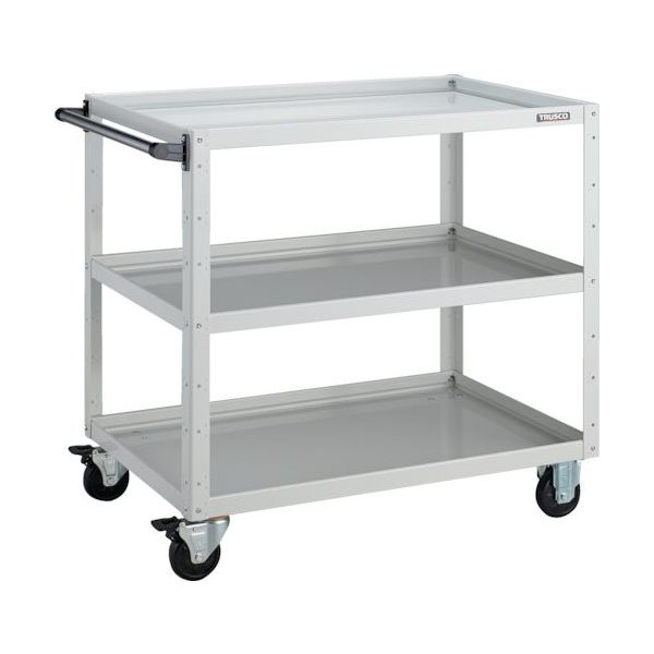 トラスコ中山 TRUSCO ツールワゴン イーグルワゴン 900X600XH880 3段 ホワイト EGW-993-W 1台（直送品）