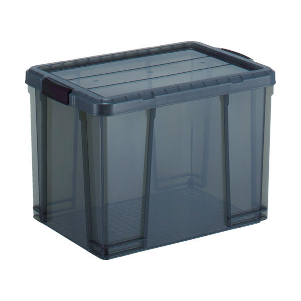 トラスコ中山 TRUSCO クリアライトボックス 47L 黒半透明 TCR-02D-BK 1個 799-2432（直送品）