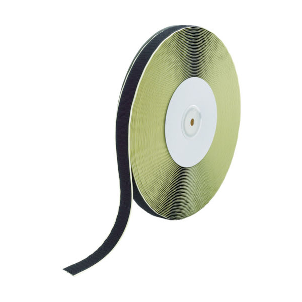 トラスコ中山 TRUSCO マジックテープ[[R下]] 糊付A側 20mm×25m 黒 TMAN-2025-BK 1巻 799-2696（直送品）