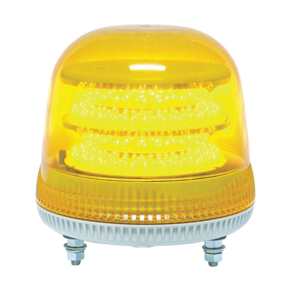 日惠製作所（nikkei） NIKKEI ニコモア VL17R型 LED回転灯 170パイ 黄 VL17M-024AY 818-3306（直送品）