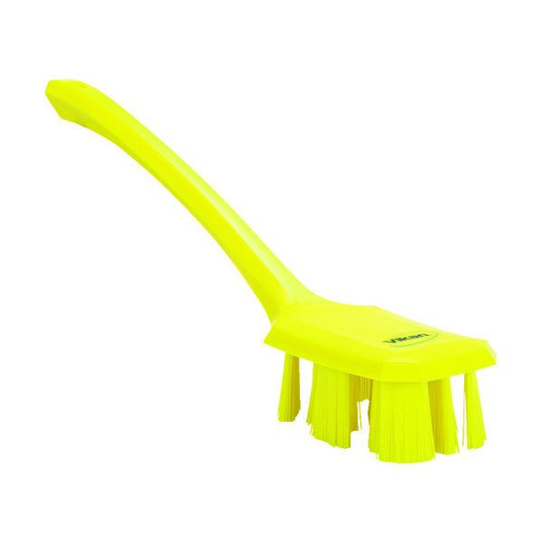 ヴァイカン Vikan UST ロングハンドルブラシ 4196 黄 41966 1個(1本) 827-9675（直送品）