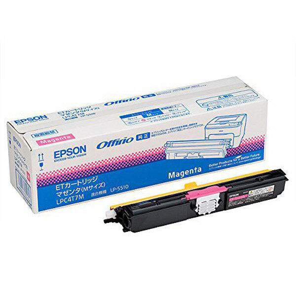 エプソン（EPSON） 純正トナー LPC4T7M マゼンタ 1個（直送品）