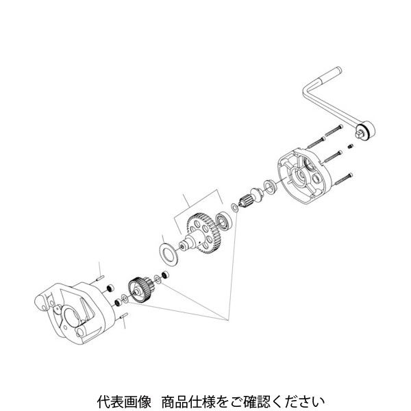 日本エマソン RIDGID ロールグルーパー用パーツ ドライブ シャフト F/915 16408 1パック(1個) 788-1525（直送品）