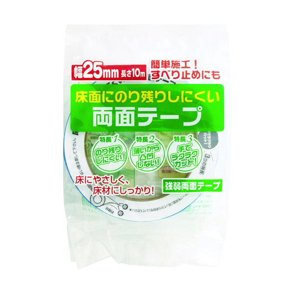 ワタナベ工業 ワタナベ 強弱両面テープ KRー25ー10 1巻 797-3179（直送品）