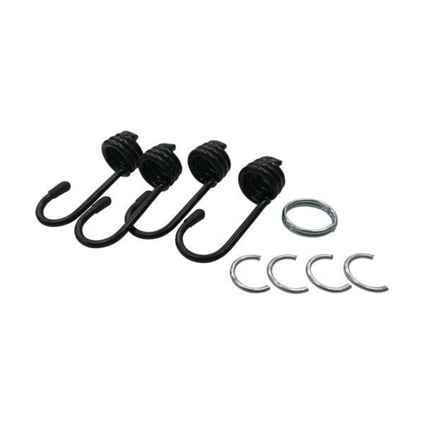 ユタカメイク 金具 ゴムロープ金具Fセット 赤タキロング4大リング1止金具4 GA-06 1袋(1セット) 794-5639（直送品）