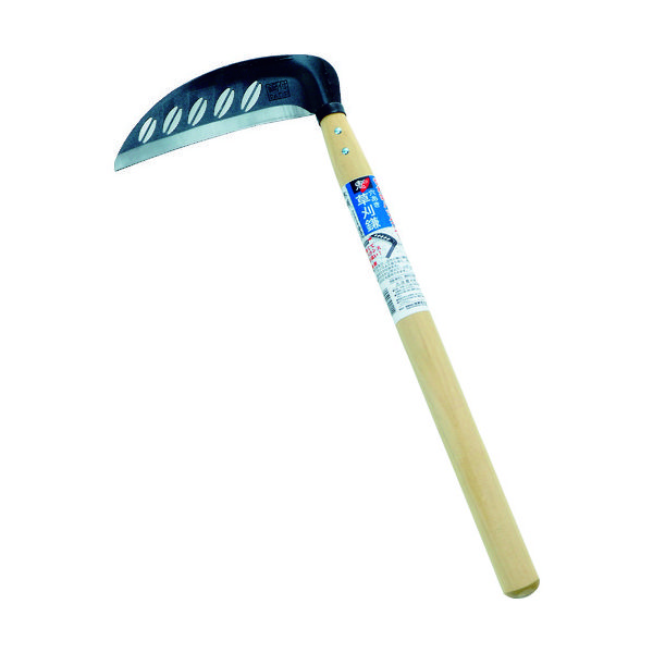 浅野木工所 (鋼付)穴あき草刈鎌195mm 02115 1丁 819-0904（直送品）