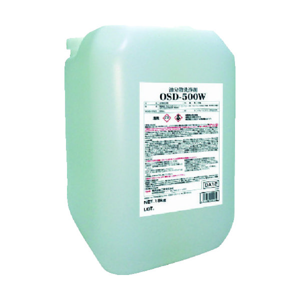 横浜油脂工業 Linda 油分散洗浄剤 OSDー500W 18Kg/BL DA12 1個 818-6867（直送品）
