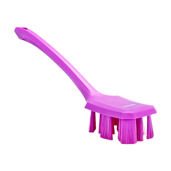 ヴァイカン Vikan UST ロングハンドルブラシ 4196 ピンク 41961 1個(1本) 827-9670（直送品）