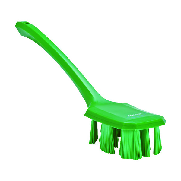 ヴァイカン Vikan UST ロングハンドルブラシ 4196 緑 41962 1個(1本) 827-9671（直送品）