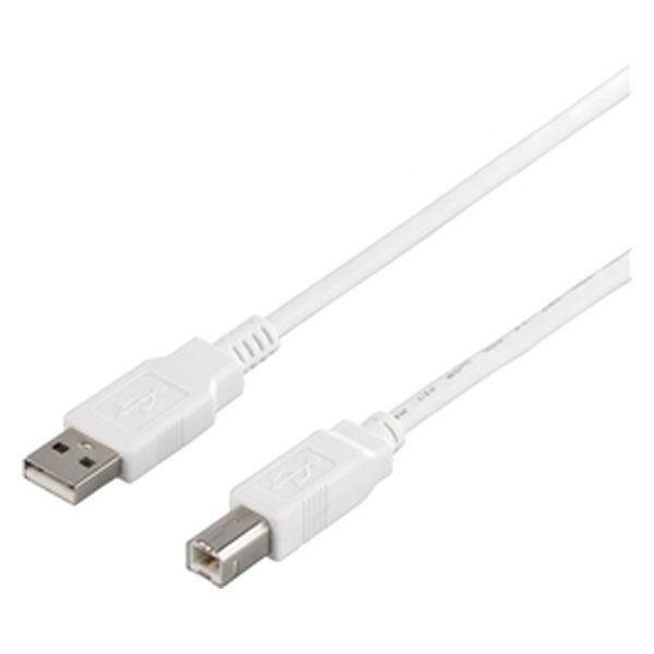 バッファロー ＵＳＢ２．０ケーブル（Ａ　ｔｏ　Ｂ）　２ｍ　ホワイト BSUAB220WH 1本