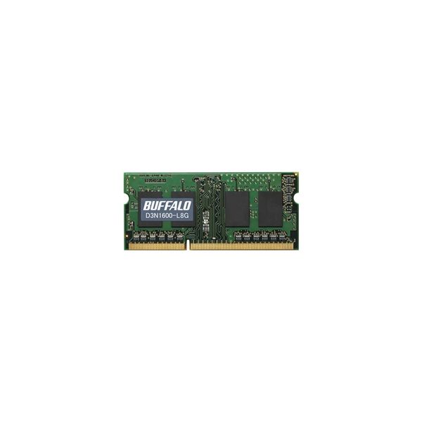 ＰＣ３Ｌー１２８００（ＤＤＲ３Ｌー１６００）対応　２０４ＰＩＮ　ＤＤＲ３　ＳＤＲＡＭ　Ｓ．Ｏ．ＤＩＭＭ　８ＧＢ D3N1600-L8G（直送品）