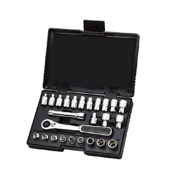 SATA 25pcs1/4”貫通ラチェットソケットセット RS-09131 SATA Tools（直送品）