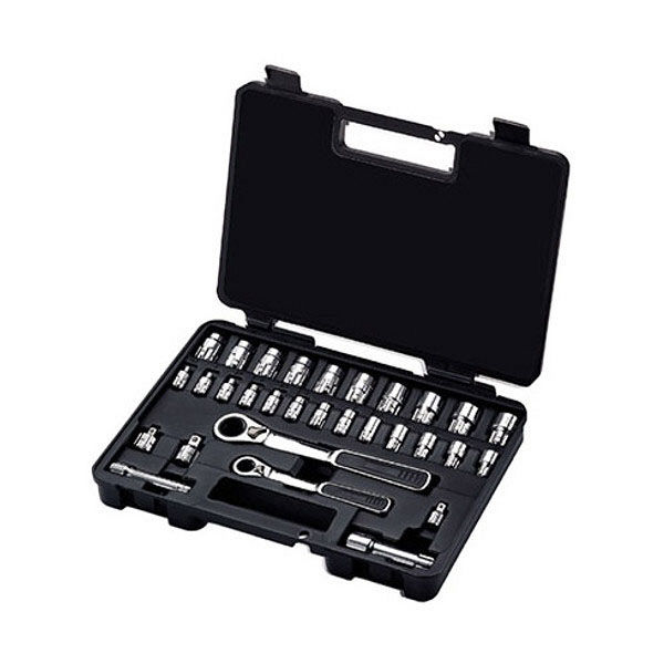 SATA 1/4”＆3/8” DR.ソケットセット【30点】 RS-09132 SATA Tools（直送品）