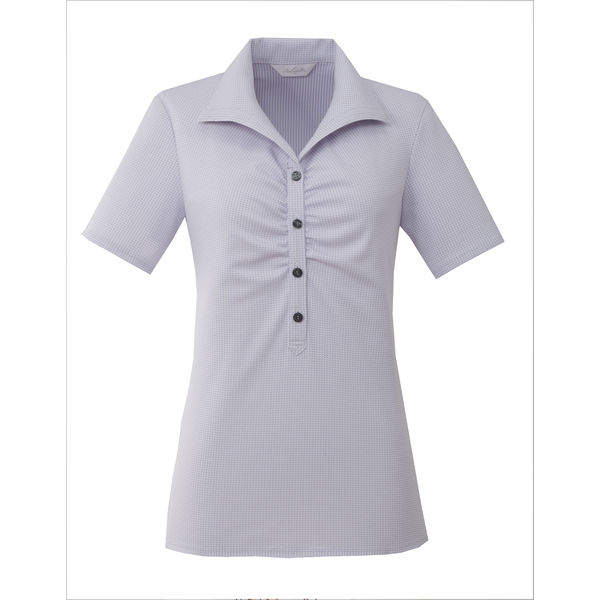 【アウトレット】アイトス Pieds ニットシャツ 5号 パープル HCN5900-082-5 1枚（直送品）