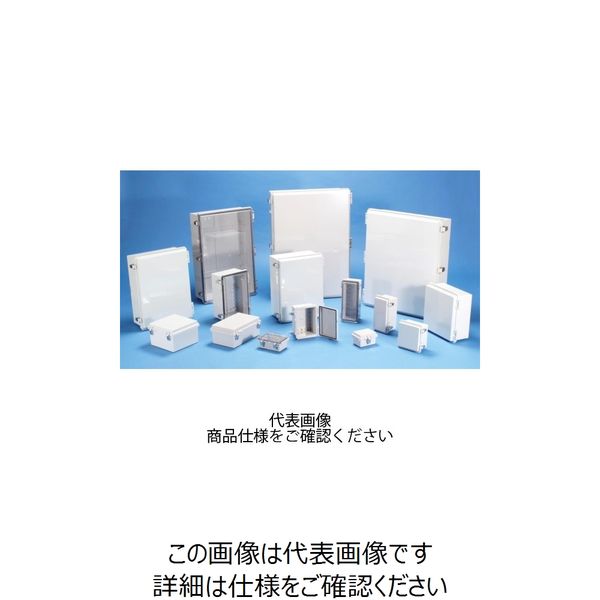 タカチ電機工業 BCAP型防水・防塵開閉式プラボックス カバー/ホワイトグレー・ボディー/ホワイトグレー BCAP405016G 1台 1台(1個)（直送品）