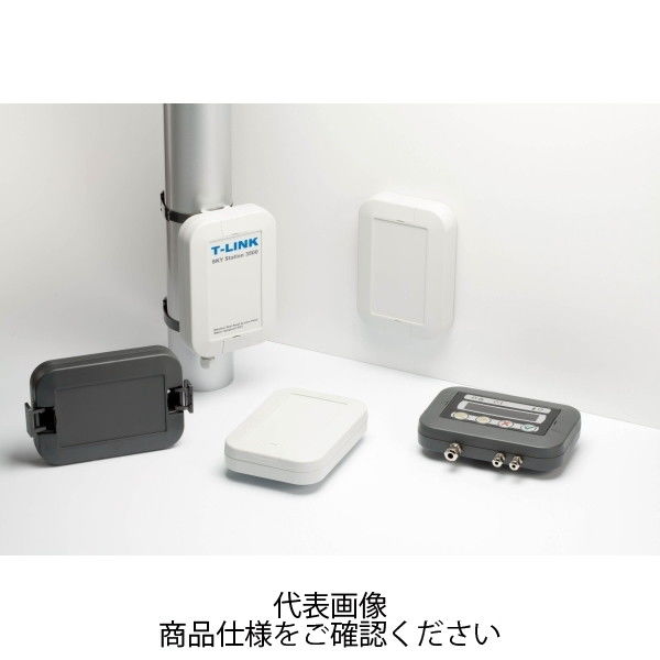 タカチ電機工業 WP型耐候性防水ボックス チャコールグレー WP10ー10ー4C 1台 WP10-10-4C 1セット(2台)（直送品）