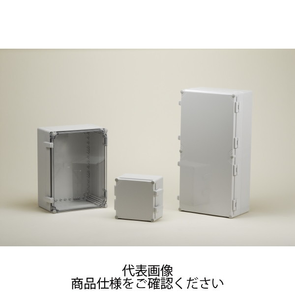 WPCP型防水・防塵ポリカーボネート開閉式ボックス カバー/ホワイトグレー・ボディー/ホワイトグレー WPCP306018G 1台（直送品） 23,277円