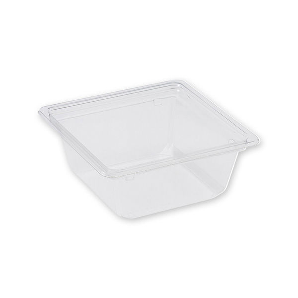 【ケース販売】惣菜容器 バイオカップキューブ 本体 15-60 B 004450490 1ケース(50枚入×12袋)（直送品）