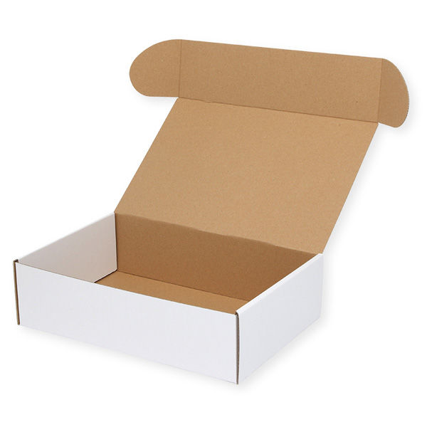 【ケース販売】HEIKO 箱 フリーボックス F-7 白無地 006205007 1ケース(10枚入×5袋 合計50枚)（直送品）
