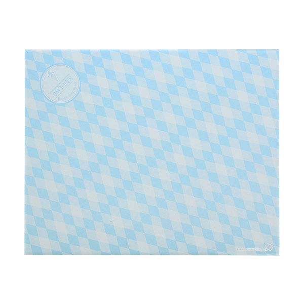 【ケース販売】ラミクレープ包装紙 S 四角 ブルー 004738304　1ケース(200枚入×15袋 合計3000枚) アオトプラス（直送品） 29,158円
