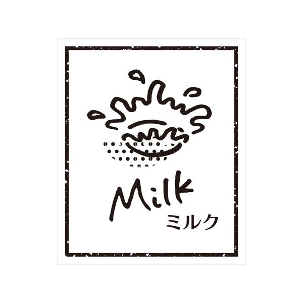 シモジマ 【ケース販売】HEIKO 透明フレーバーシール ミルク 007062932　1ケース(60枚入×10束 合計600枚)（直送品）