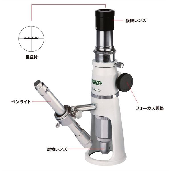 INSIZE インサイズ ポータブル顕微鏡 ISM-PM100 1台（直送品）